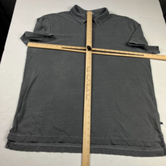 Standard James Perse Mens 5 XXL Gray Polo Shirt USA Made Lightweight Casual Top - Picture 5 of 11